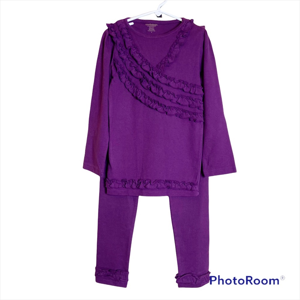 Two piece Purple Outfit Set for Girls Size 8